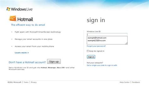 windows live hotmail sign in|Iba pa.